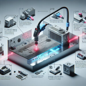 Laser cleaning for removing contaminants from plastic surfaces